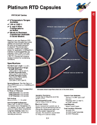 Thumbnail of document Data Sheet - PRTDCAP Capsule Platinum RTD Sensor